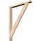 Ekena Millwork Traditional Block Smooth Bracket w/ Offset Brace, Douglas Fir, 3 1/2"W x 26"D x 34"H BKT0402X26X34TRA05SDF - alternate 1